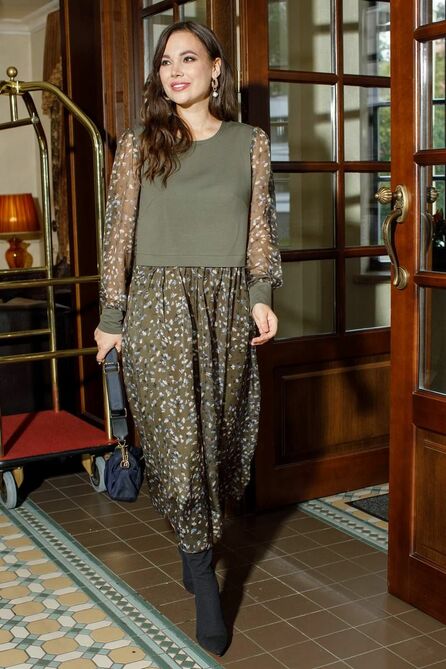 Вечернее платье Anastasia 945 олива