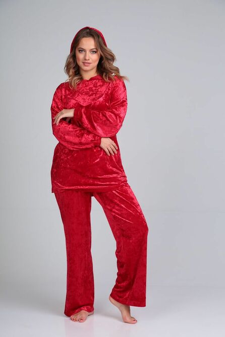 Костюм брючный Anastasia 889 красный