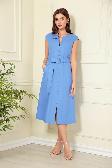 Повседневное платье Andrea Fashion AF-131 василек