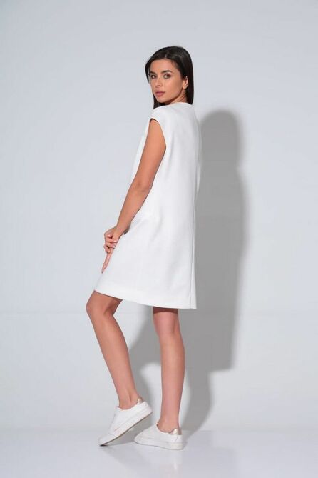 Повседневное платье Andrea Fashion 2233 белый