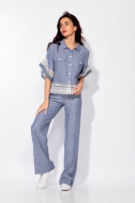 Костюм брючный Andrea Fashion 2239 синий