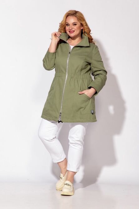 Тренч Andrea Style 2218 хаки