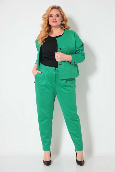 Костюм брючный Andrea Style 2229 зеленый Костюм брючный Andrea Style 2229 зеленый