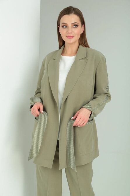 Костюм брючный Andrea Style 2235 олива Костюм брючный Andrea Style 2235 олива