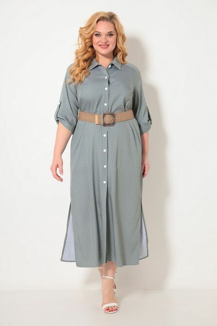 Повседневное платье Andrea Style 00257 зеленый Повседневное платье Andrea Style 00257 зеленый