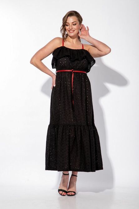 Повседневное платье Andrea Style 2245 черный Повседневное платье Andrea Style 2245 черный