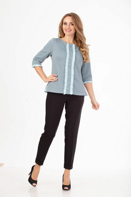 Блузка Anelli 486 бирюза