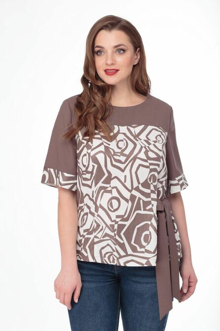 Блузка Anelli 674 коричневый