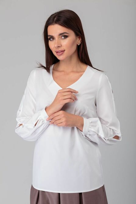 Блузка Anelli 826 белый Блузка Anelli 826 белый