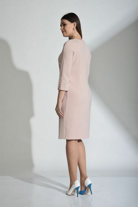 Повседневное платье Anelli 447 пудра
