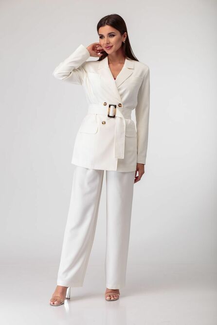 Костюм брючный Anelli 849 белый