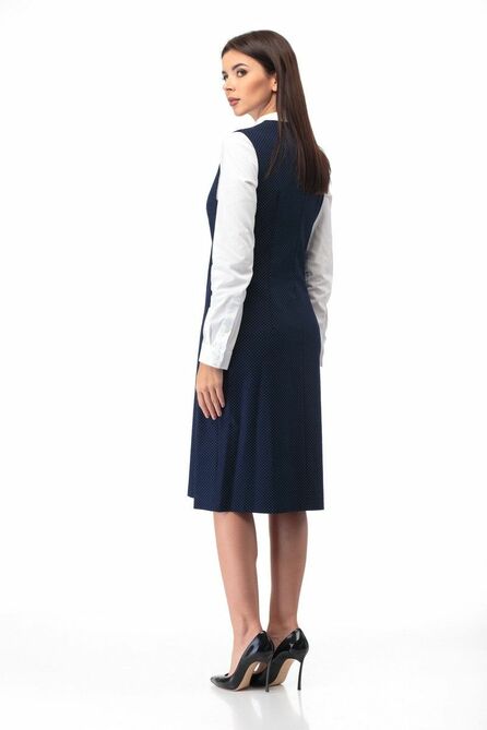 Офисное платье Anelli 414 синий