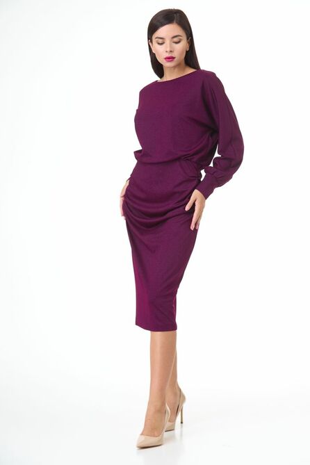 Повседневное платье Anelli 459 слива