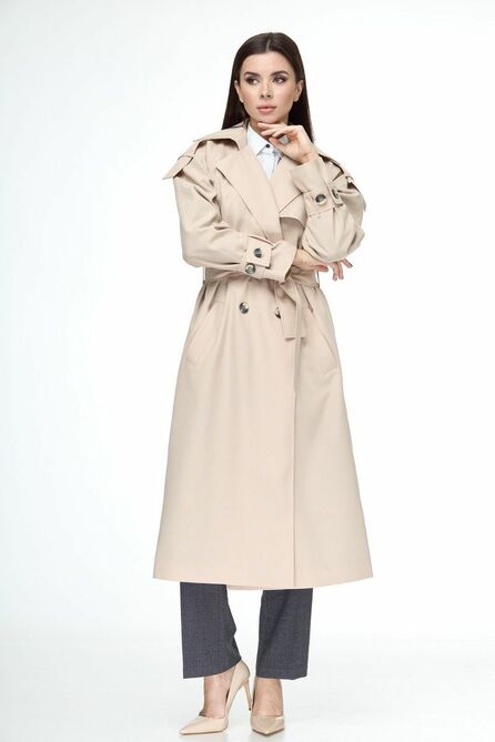 Тренч Anelli 1046 бежевый
