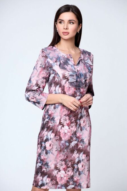 Повседневное платье Anelli 1108 пионы