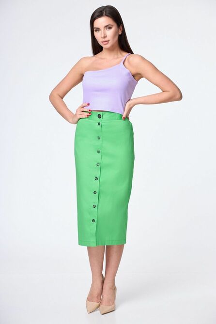 Юбка, Жакет, Топ Anelli 1133 зеленый