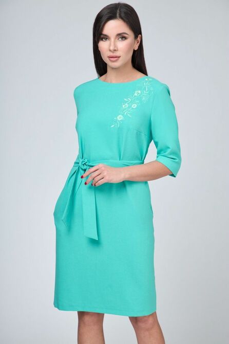 Повседневное платье Anelli 1070 зелень
