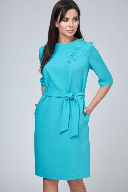 Повседневное платье Anelli 1070 лазурный