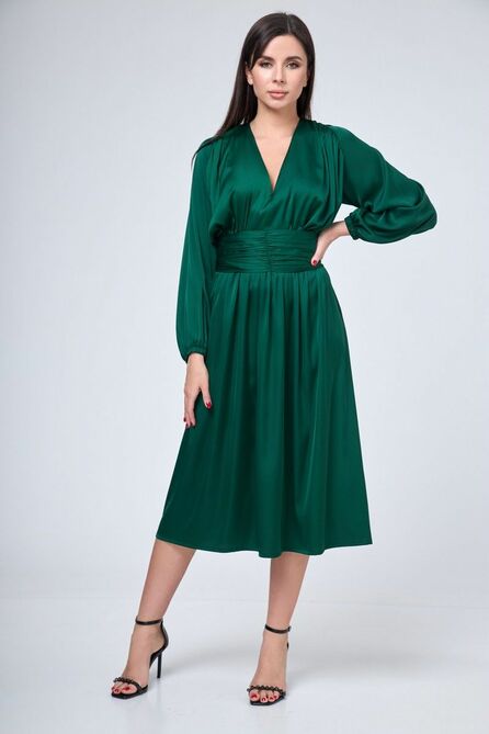 Повседневное платье Anelli 1204 зеленый