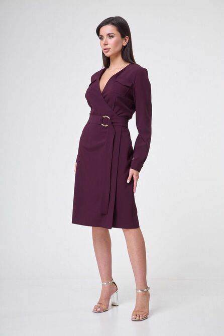 Повседневное платье Anelli 545 бордо