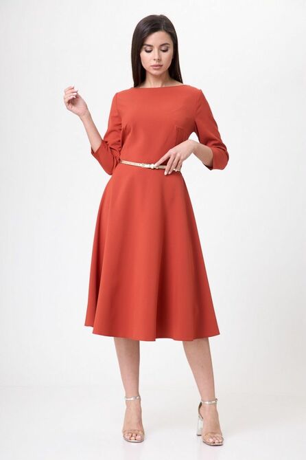 Повседневное платье Anelli 821 золотой_мак