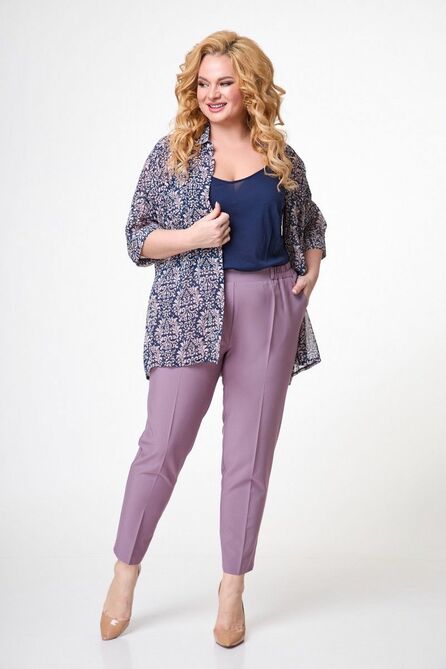 Брюки Anelli 518 темная_пудра