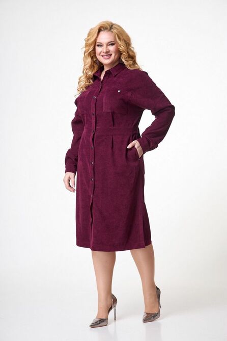 Повседневное платье Anelli 920 бордо