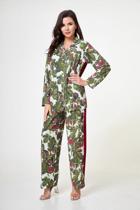 Брюки, Блуза Anelli 1251 зеленый