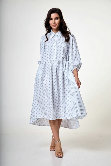 Повседневное платье Anelli 1260 белый