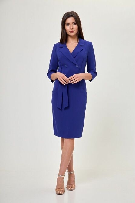 Офисное платье Anelli 342 василек