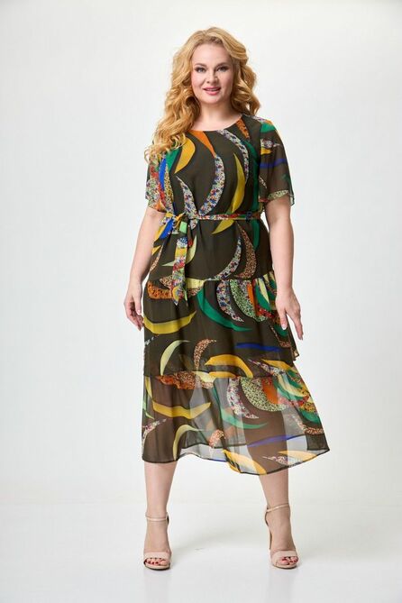 Вечернее платье Anelli 701 зеленый