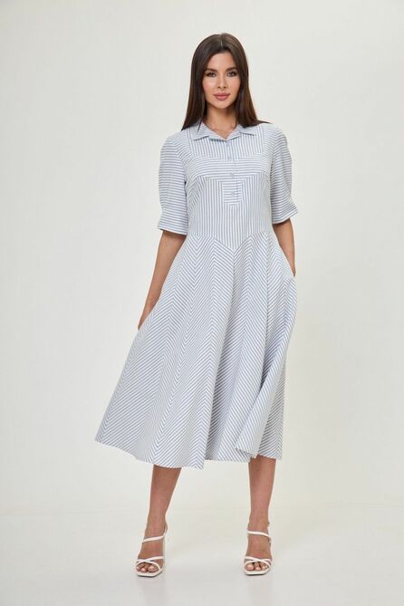 Повседневное платье Anelli 1056 голубой_туман