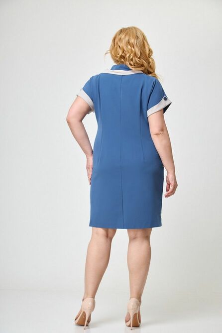 Повседневное платье Anelli 526 синий