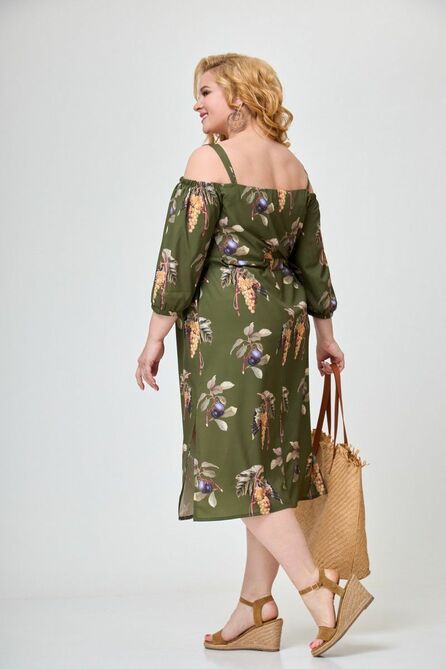 Повседневное платье Anelli 1241 аспарангус