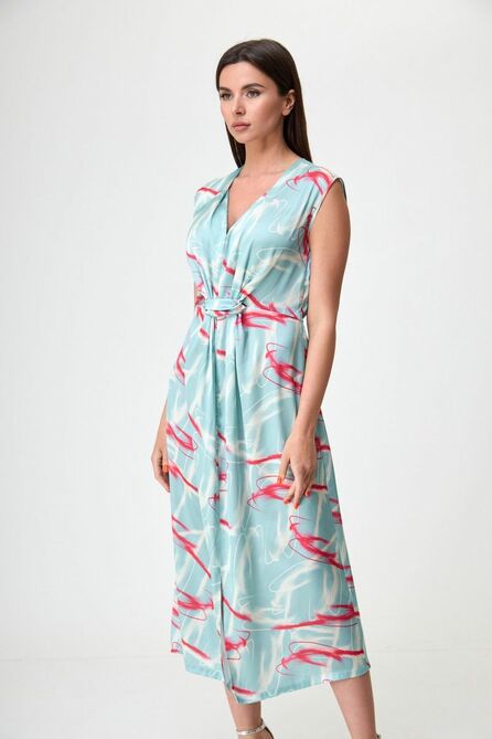 Повседневное платье Anelli 1115 голубой