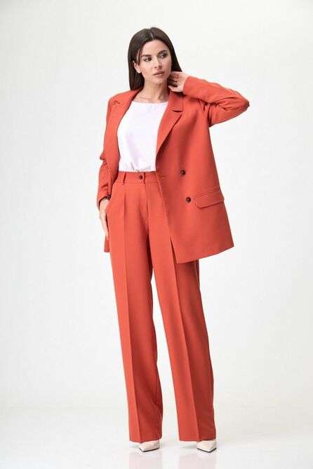 Брюки, Жакет, Жилет Anelli 1298 мандариновое_танго Брюки, Жакет, Жилет Anelli 1298 мандариновое_танго