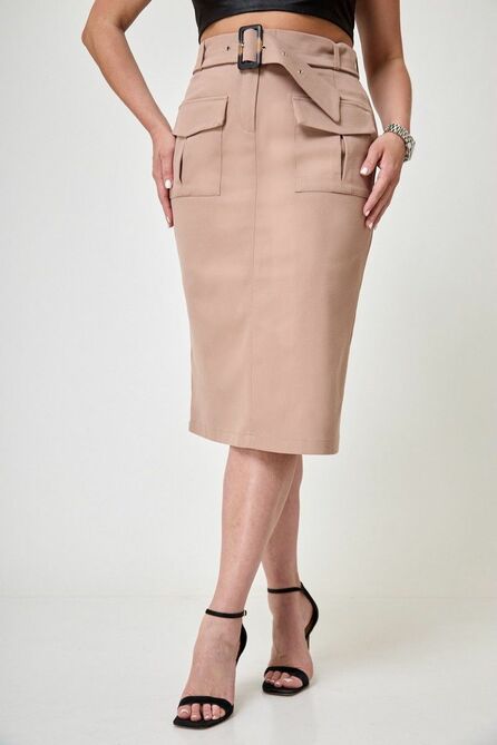 Юбка Anelli 1193 бежевый Юбка Anelli 1193 бежевый