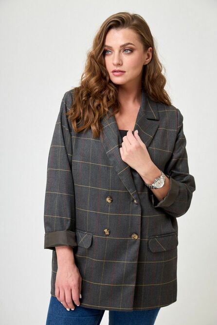 Жакет Anelli 898 широкая_клетка
