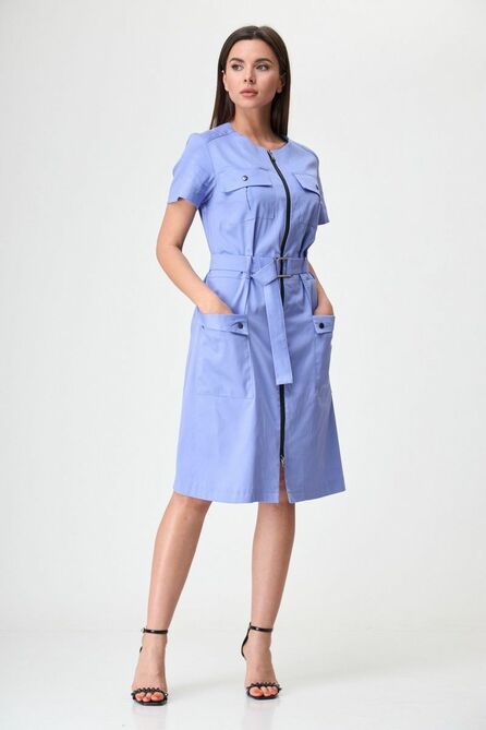 Повседневное платье Anelli 1272 голубой