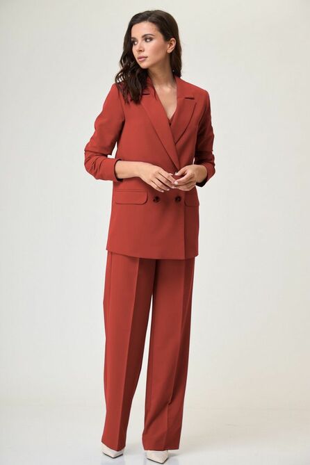 Брюки, Жакет, Жилет Anelli 1298 брусничный