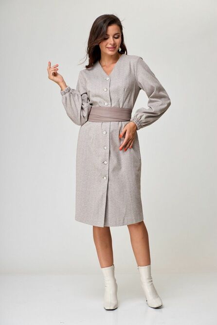 Повседневное платье Anelli 1159 теплый_беж