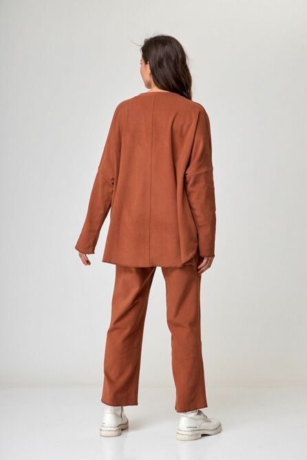 Костюм брючный Anelli 1269 терракот