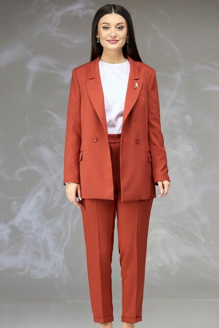 Костюм брючный Angelina &amp; Сompany 623 терракот