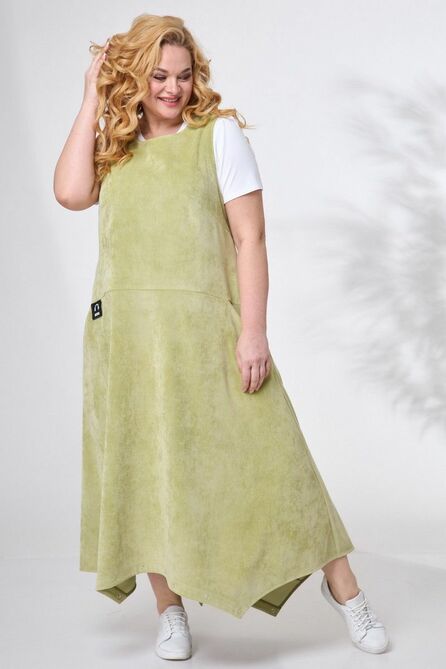 Повседневное платье Angelina &amp; Сompany 686 олива