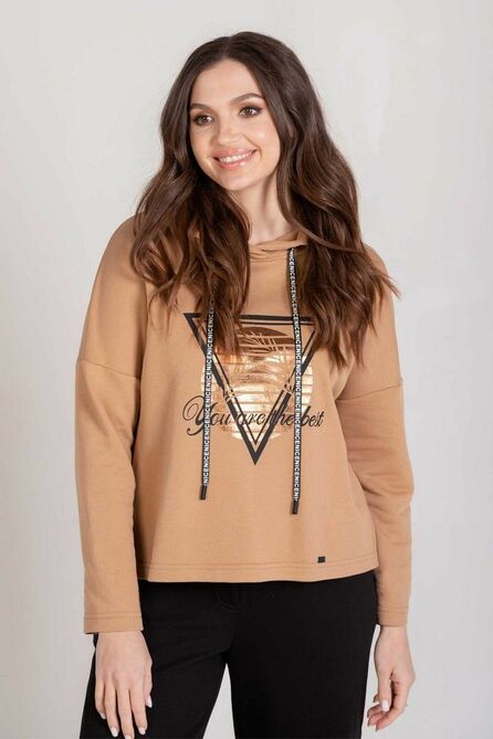 Спортивный костюм Angelina 214 коричнево-черный