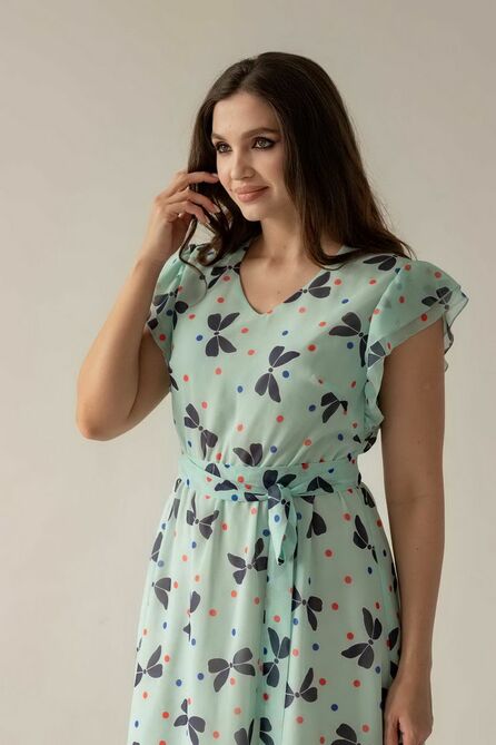 Повседневное платье Angelina 776 голубой