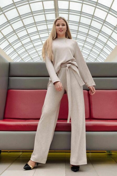 Брюки Arisha 9024 бежевый