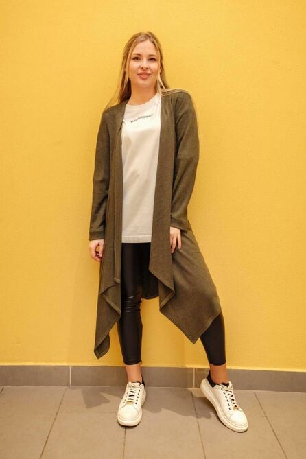 Кардиган Arisha 8084 темно-оливковый