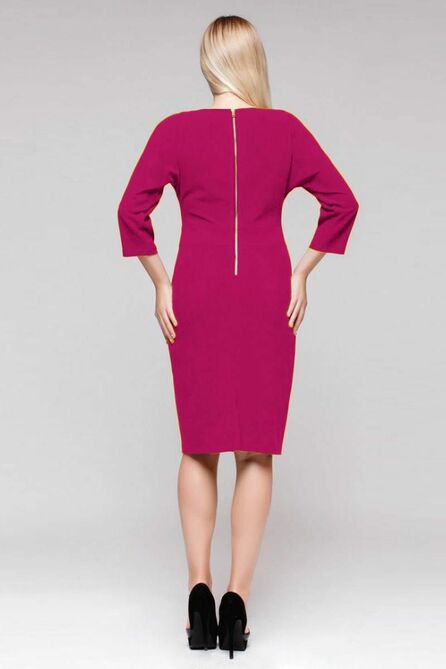 Повседневное платье Arisha 1048 фуксия
