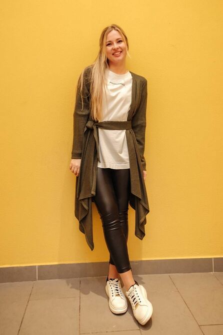 Кардиган Arisha 8094 темно-оливковый